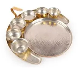 Silver Pooja Thali Set
